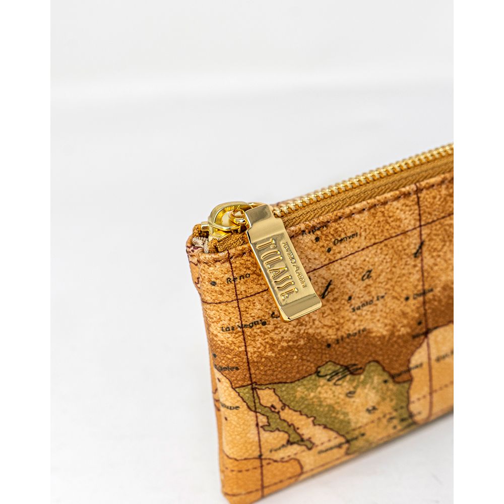 ALVIERO MARTINI 1a CLASSE Beige Leather Clutch Bag