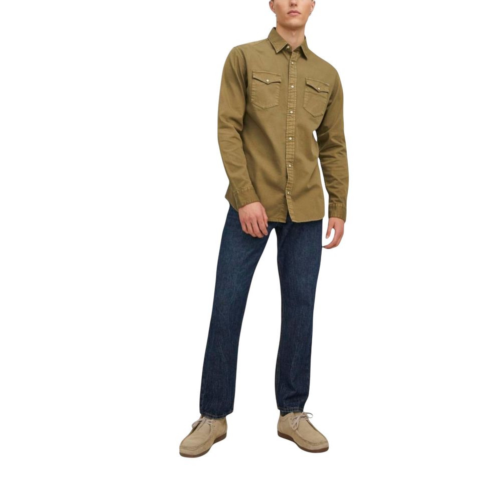 Jack & Jones Green Jeans Shirt