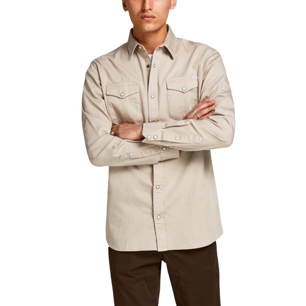 Jack & Jones Beige Jeans Shirt