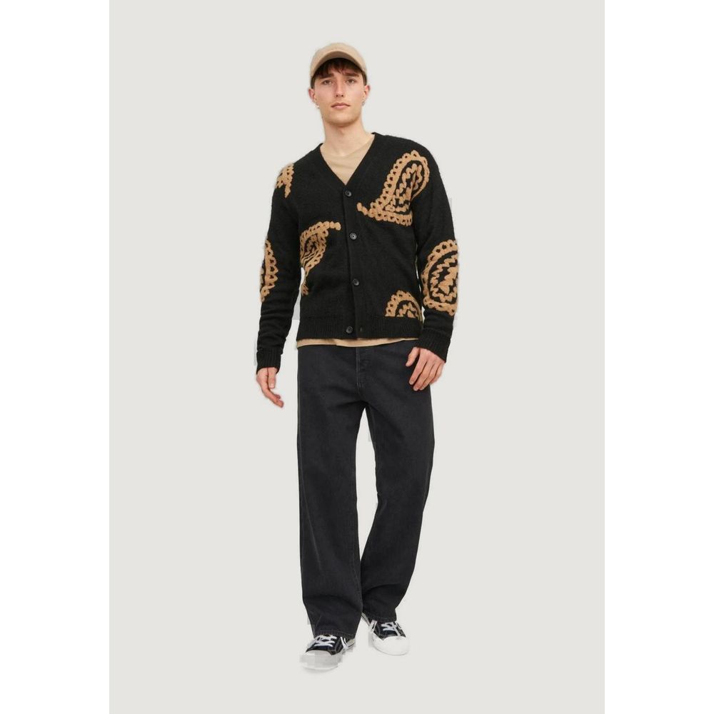 Jack & Jones Black Cotton Relaxed Fit Jean