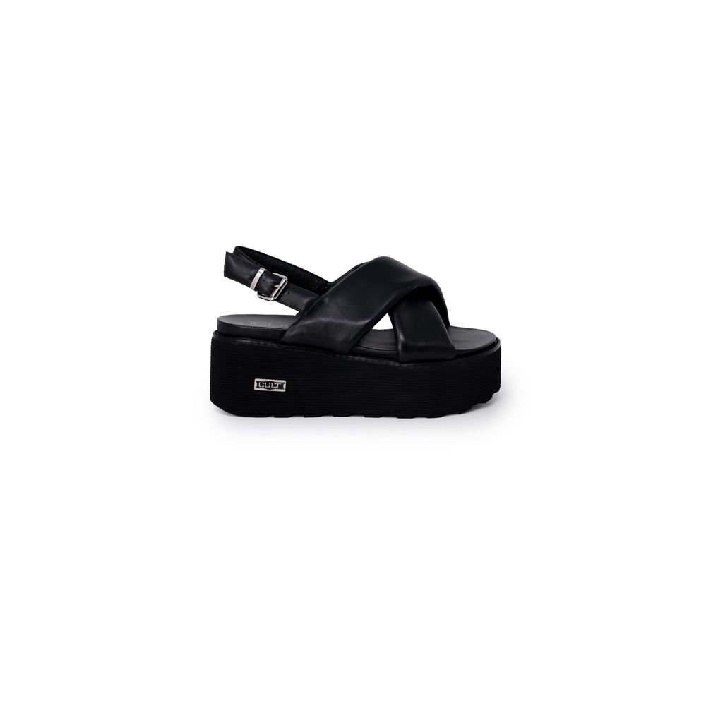 Cult Black Leather Sandal