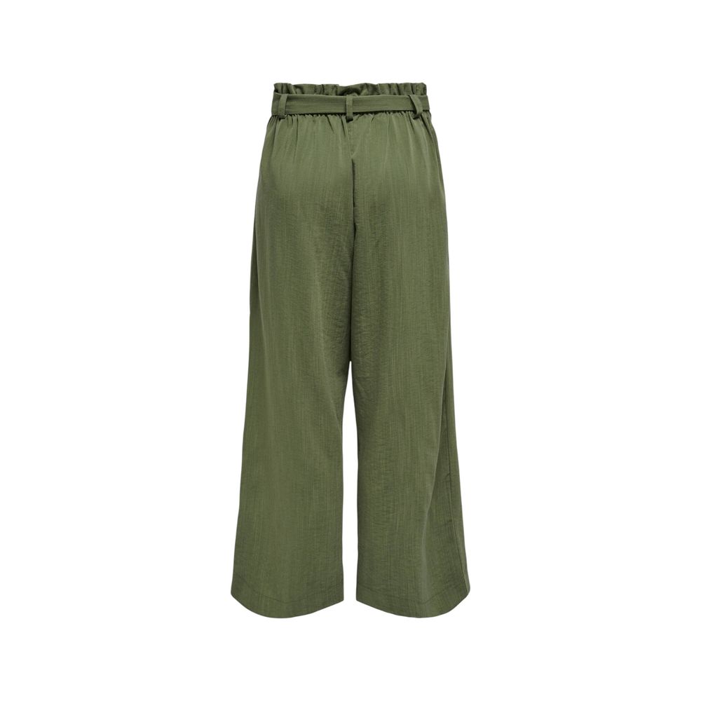 ONLY Green Viscose Pant