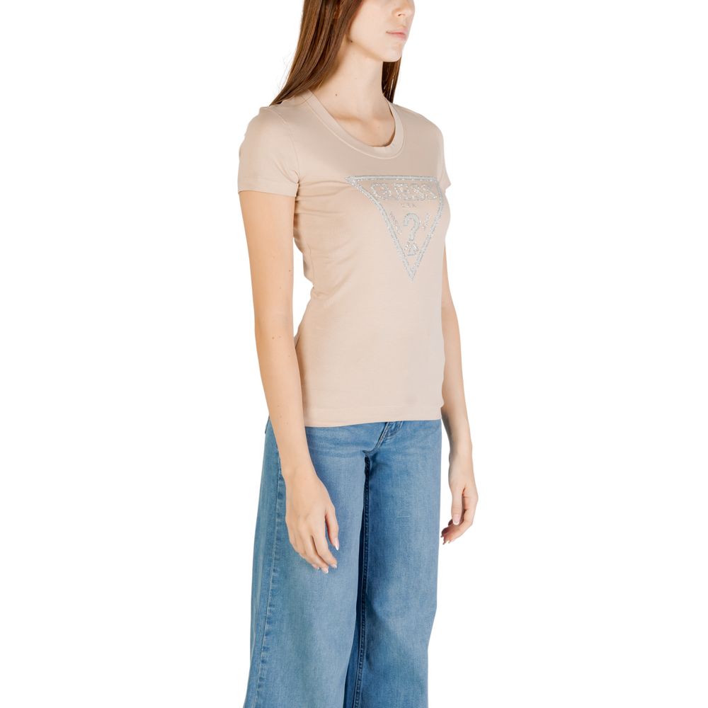 GUESS Beige Cotton T-Shirt