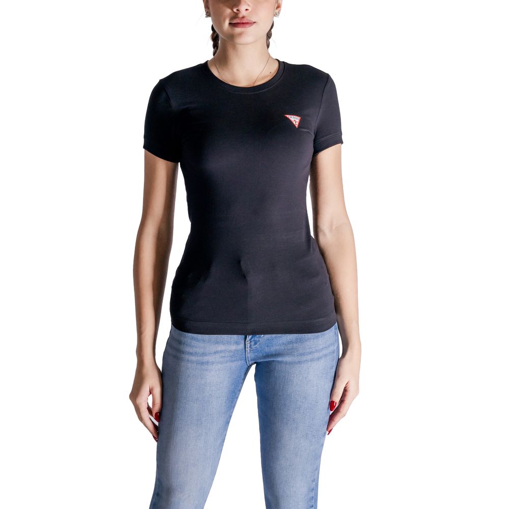 GUESS Black Cotton T-Shirt
