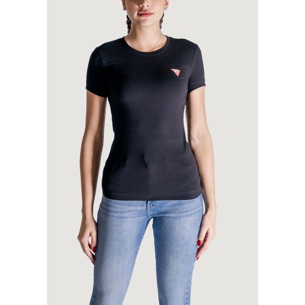 GUESS Black Cotton T-Shirt