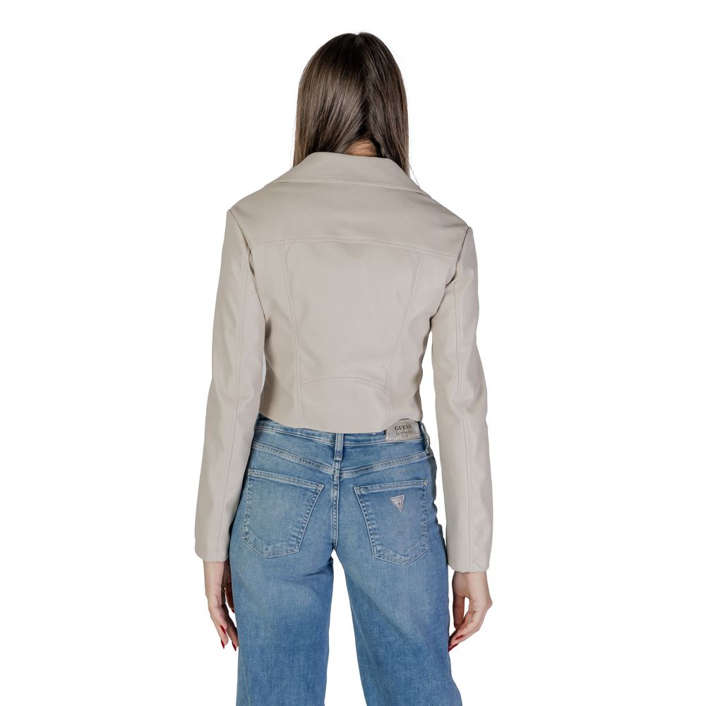 GUESS Beige Polyethylene Jackets & Coat