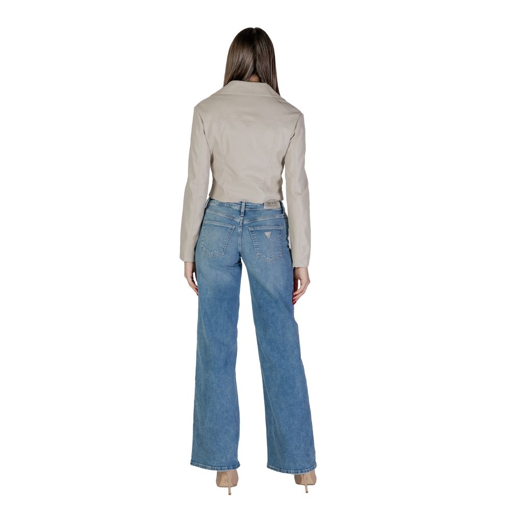 GUESS Beige Polyethylene Jackets & Coat