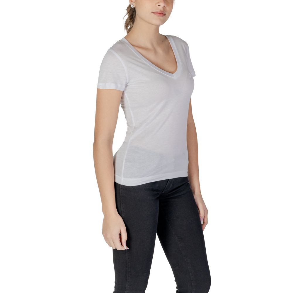 GUESS White Lyocell T-Shirt