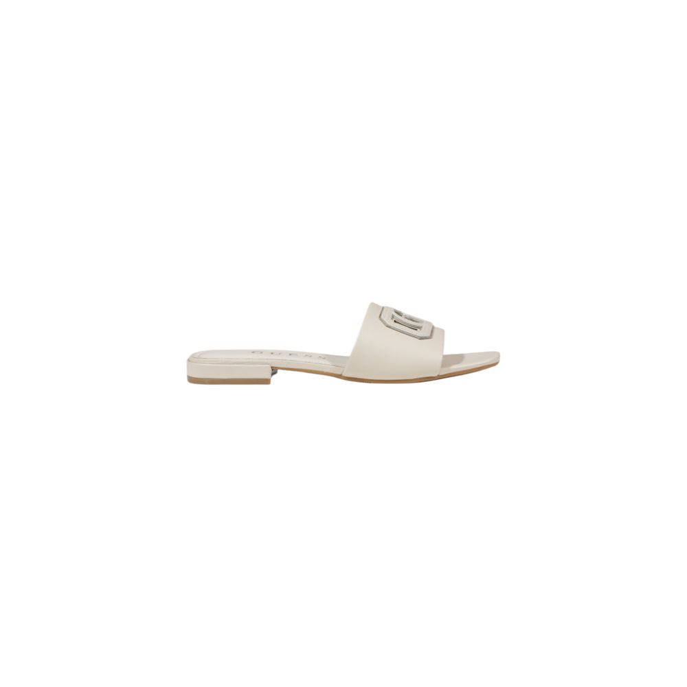GUESS Cream Leather Sandal