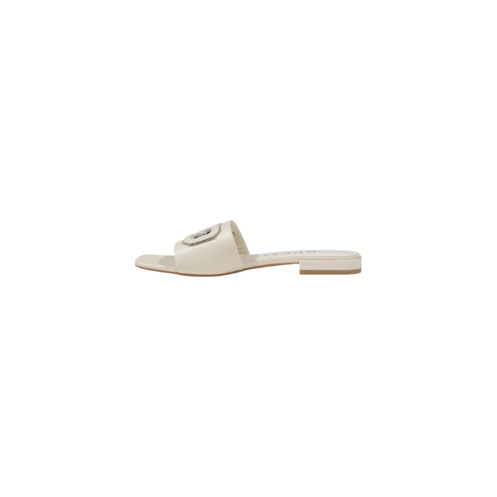 GUESS Cream Leather Sandal