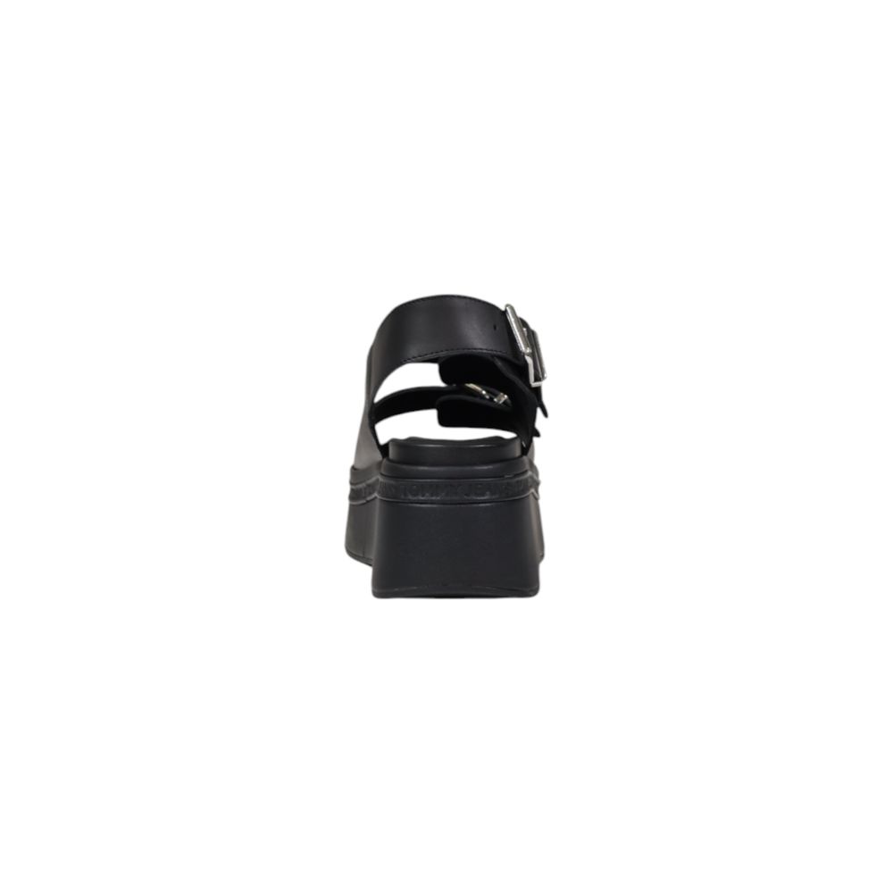Tommy Jeans Black Leather Sandal