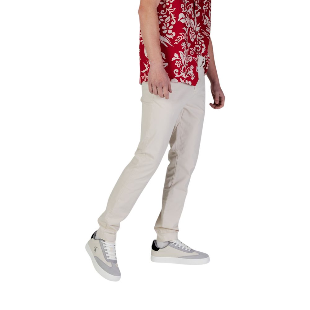 Tommy Jeans Beige Cotton Skinny Pant