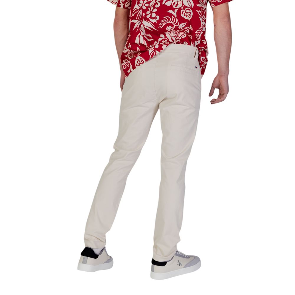 Tommy Jeans Beige Cotton Skinny Pant