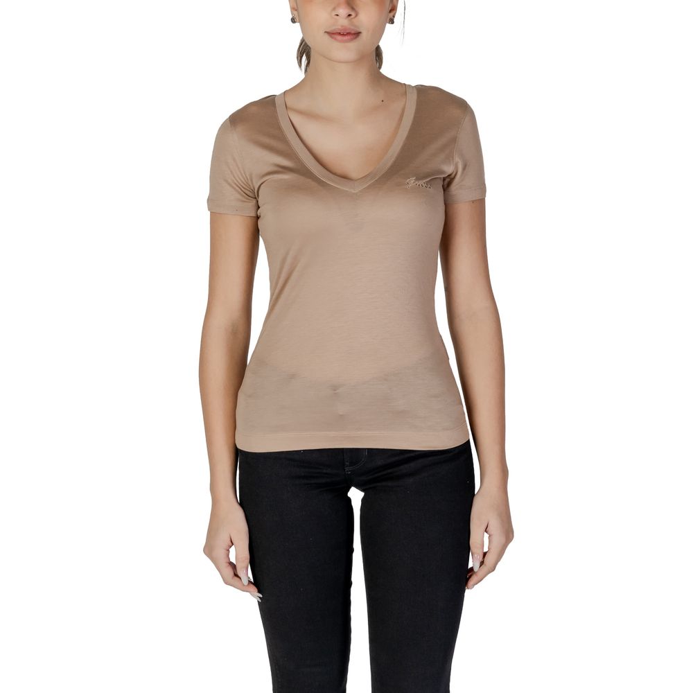 GUESS Beige Lyocell T-Shirt