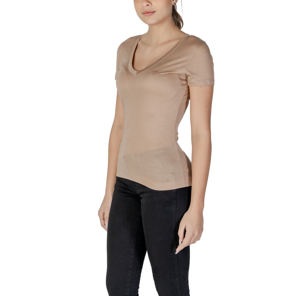 GUESS Beige Lyocell T-Shirt