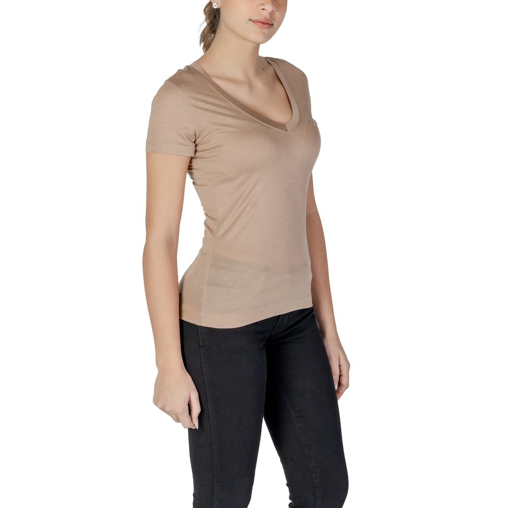 GUESS Beige Lyocell T-Shirt