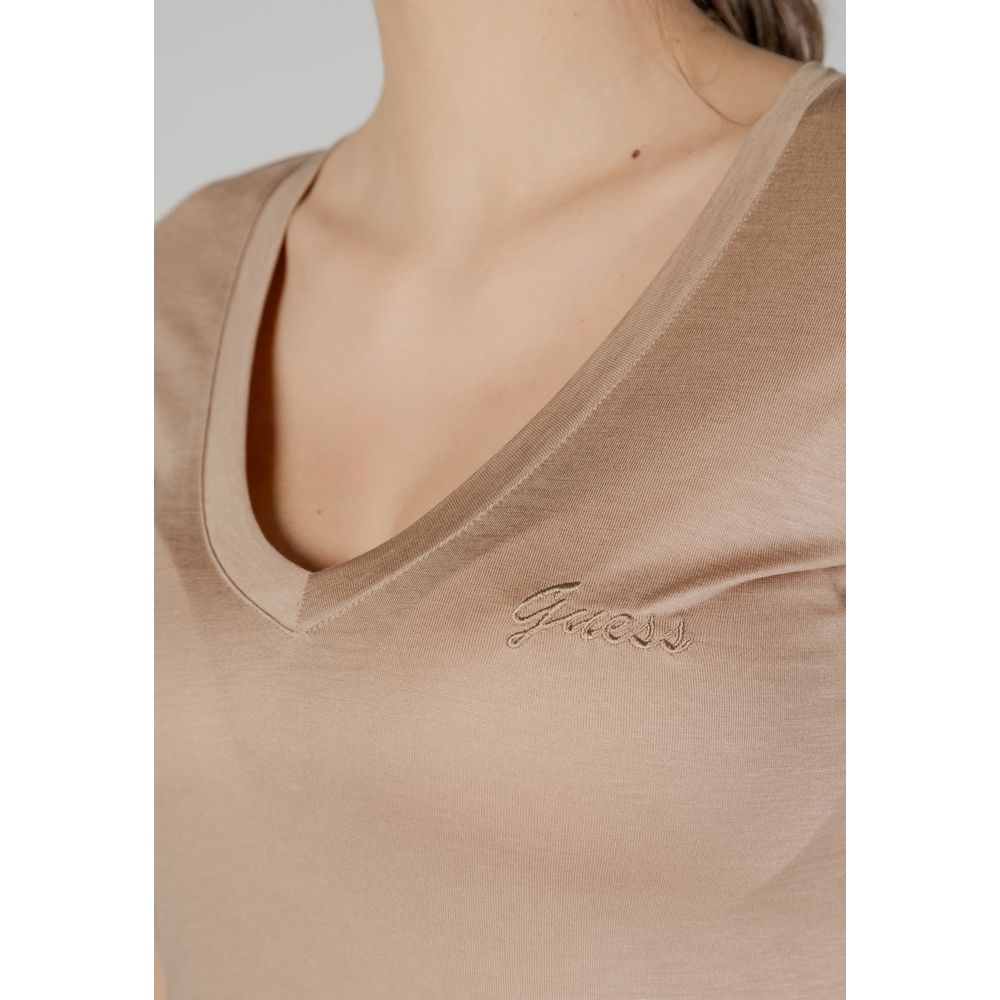GUESS Beige Lyocell T-Shirt