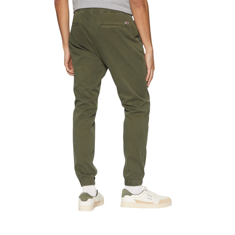Tommy Jeans Green Cotton Pant