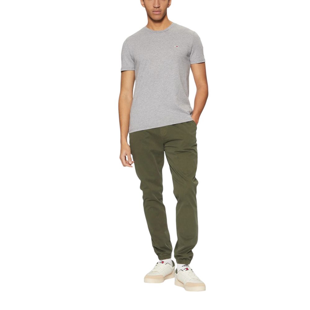 Tommy Jeans Green Cotton Pant