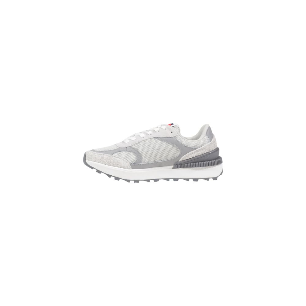Tommy Jeans Gray Suede Leather Sneaker