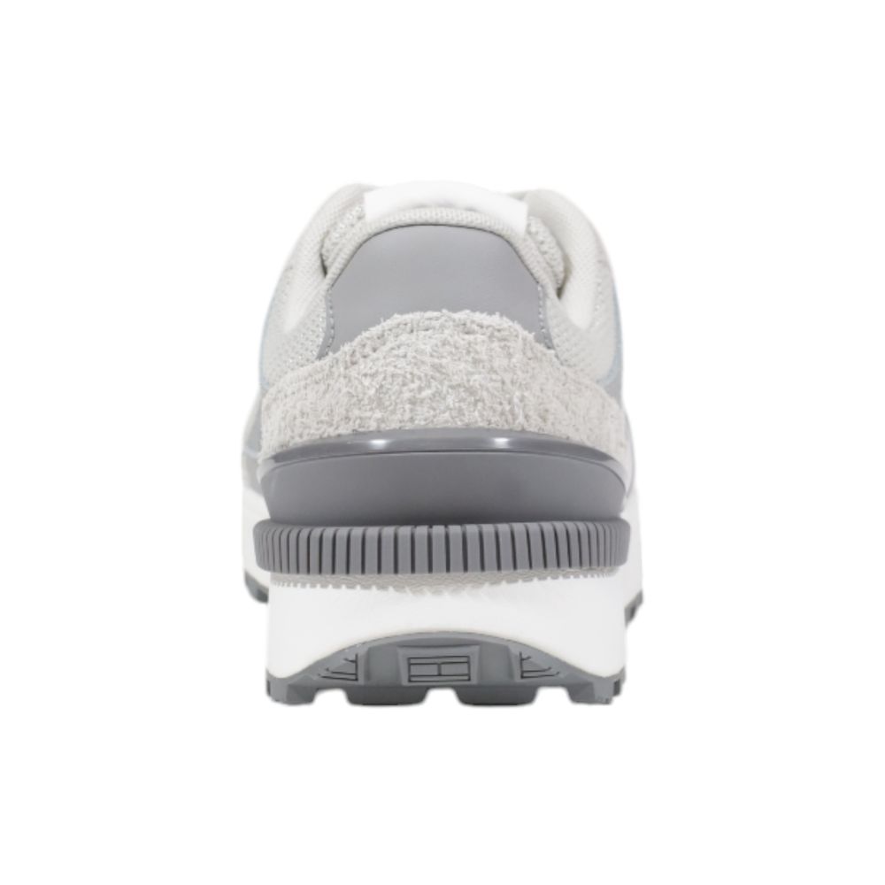 Tommy Jeans Gray Suede Leather Sneaker