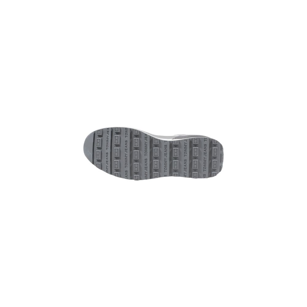 Tommy Jeans Gray Suede Leather Sneaker