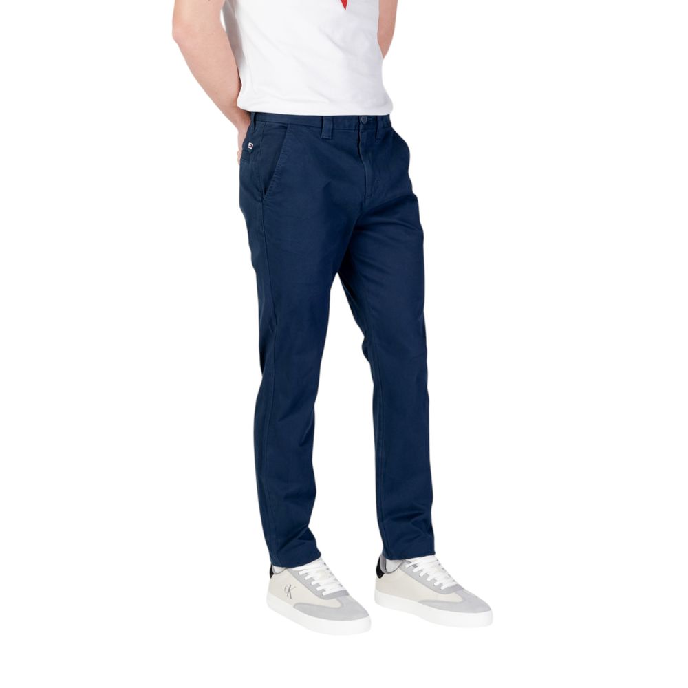 Tommy Jeans Blue Cotton Skinny Pant