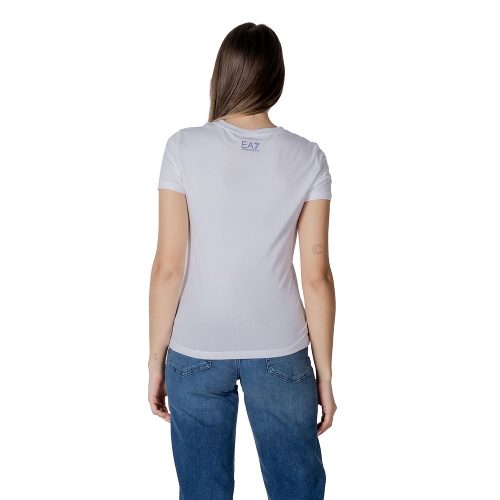Armani EA7 Emporio White Cotton T-Shirt