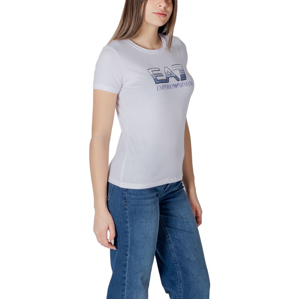 Armani EA7 Emporio White Cotton T-Shirt