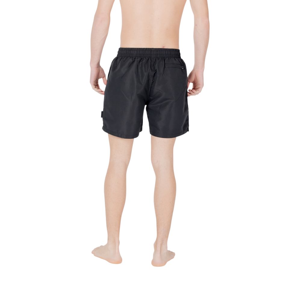Armani EA7 Emporio Black Polyester Swim Short