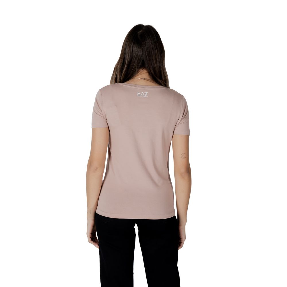 Armani EA7 Emporio Pink Cotton T-Shirt