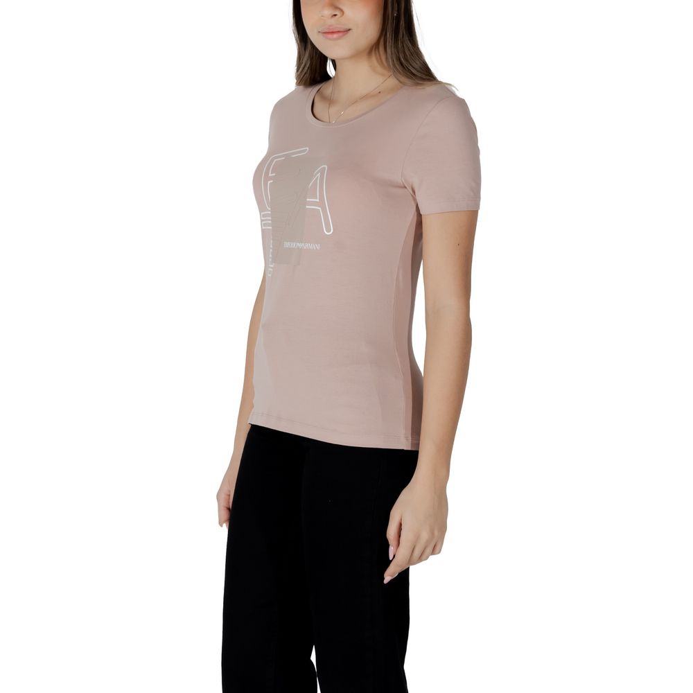 Armani EA7 Emporio Pink Cotton T-Shirt