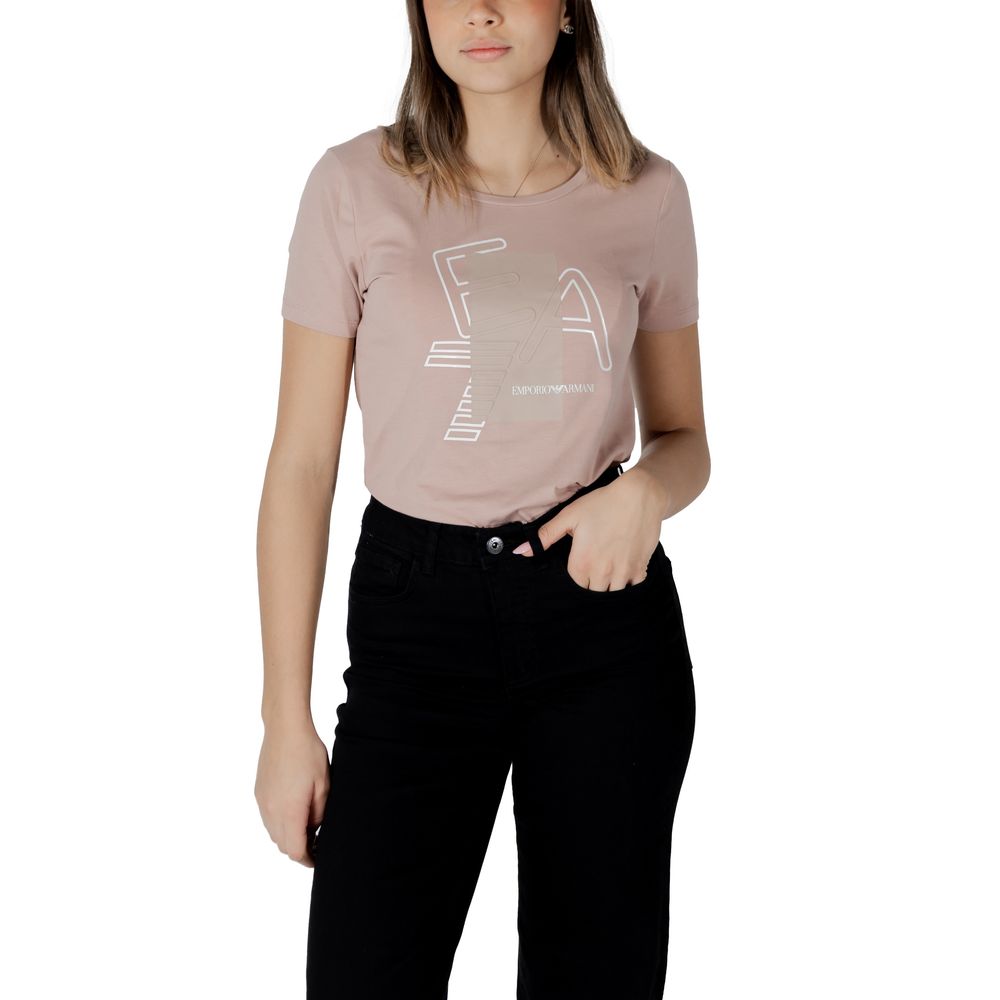 Armani EA7 Emporio Pink Cotton T-Shirt