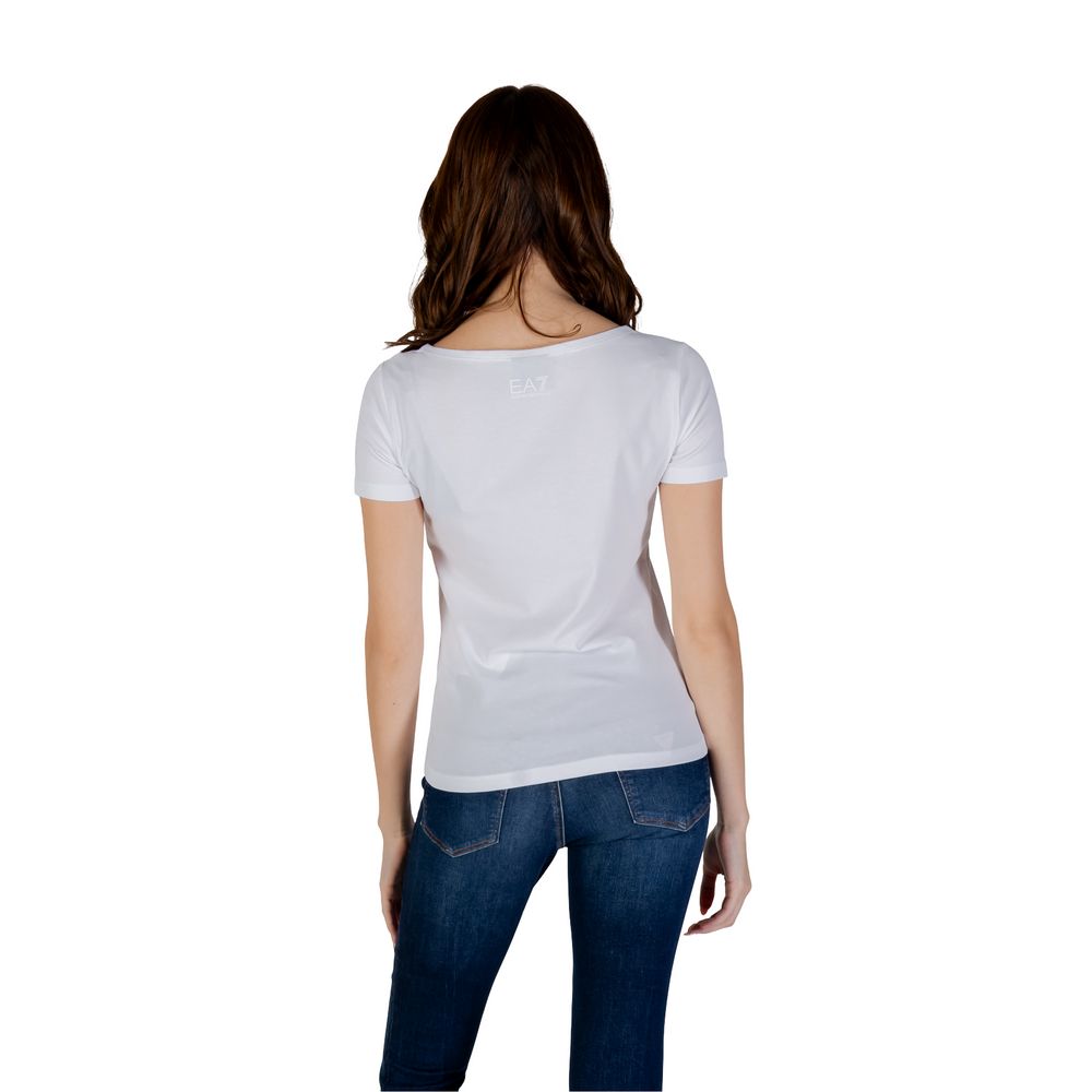 Armani EA7 Emporio White Cotton T-Shirt