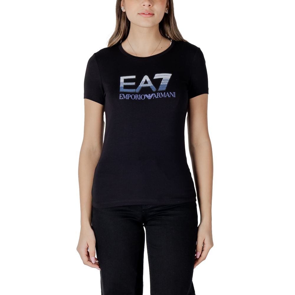 Armani EA7 Emporio Black Cotton T-Shirt