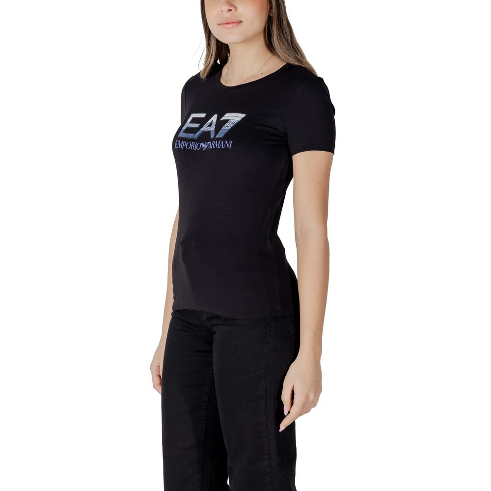 Armani EA7 Emporio Black Cotton T-Shirt