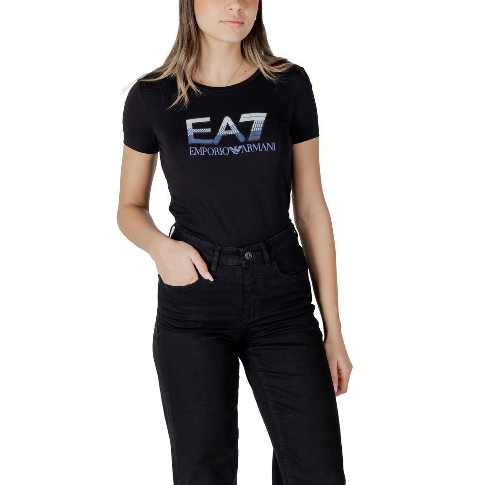 Armani EA7 Emporio Black Cotton T-Shirt
