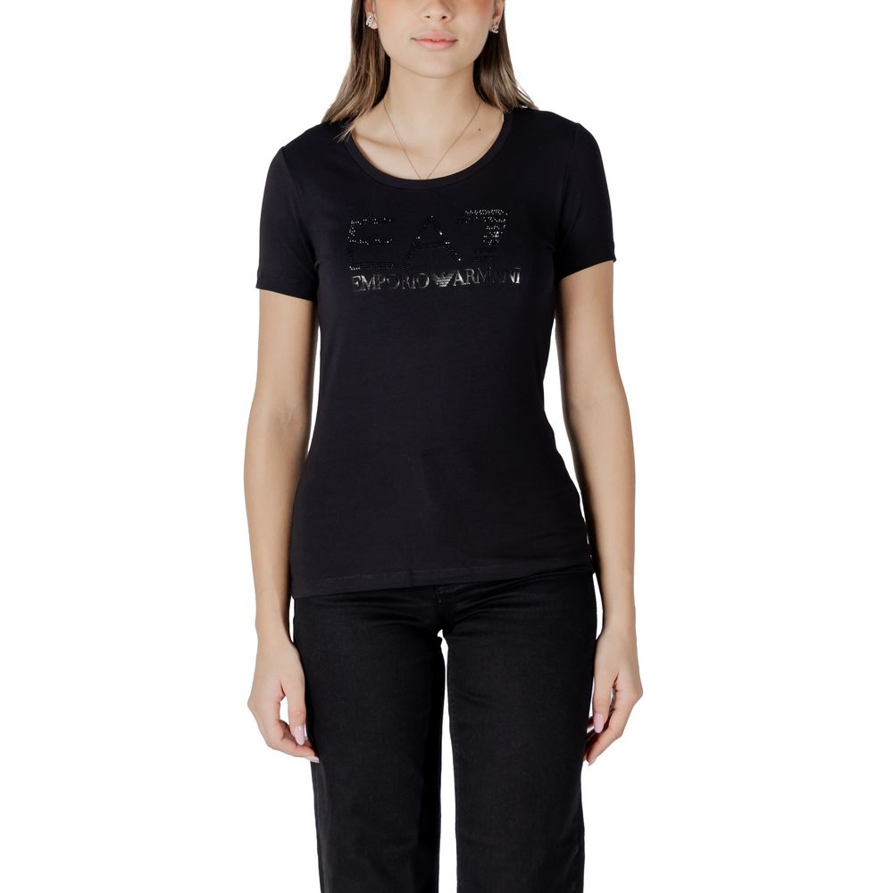 Armani EA7 Emporio Black Cotton T-Shirt