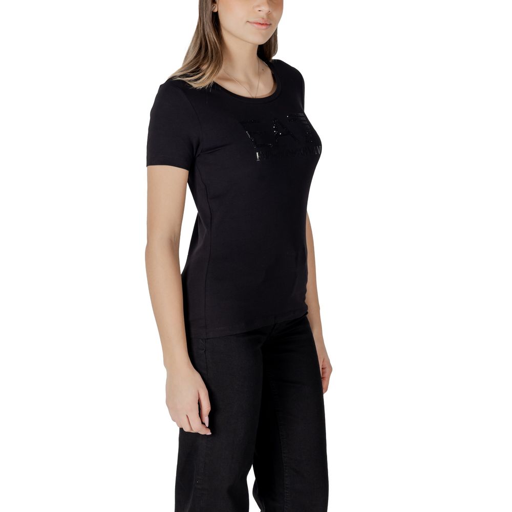 Armani EA7 Emporio Black Cotton T-Shirt