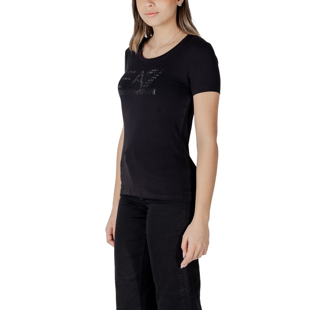 Armani EA7 Emporio Black Cotton T-Shirt
