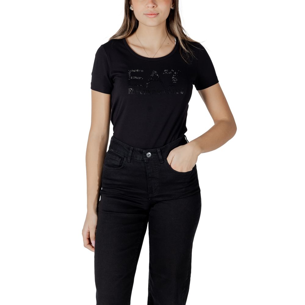 Armani EA7 Emporio Black Cotton T-Shirt