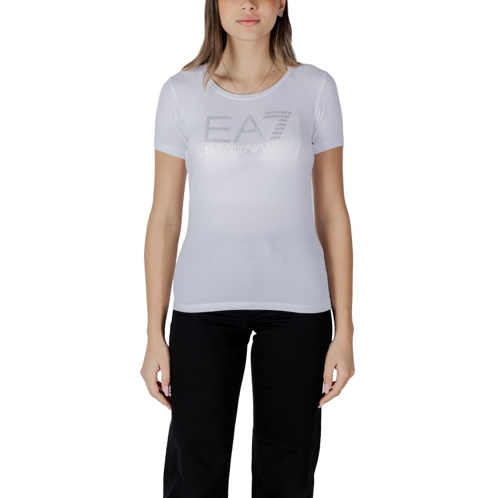 Armani EA7 Emporio White Cotton T-Shirt
