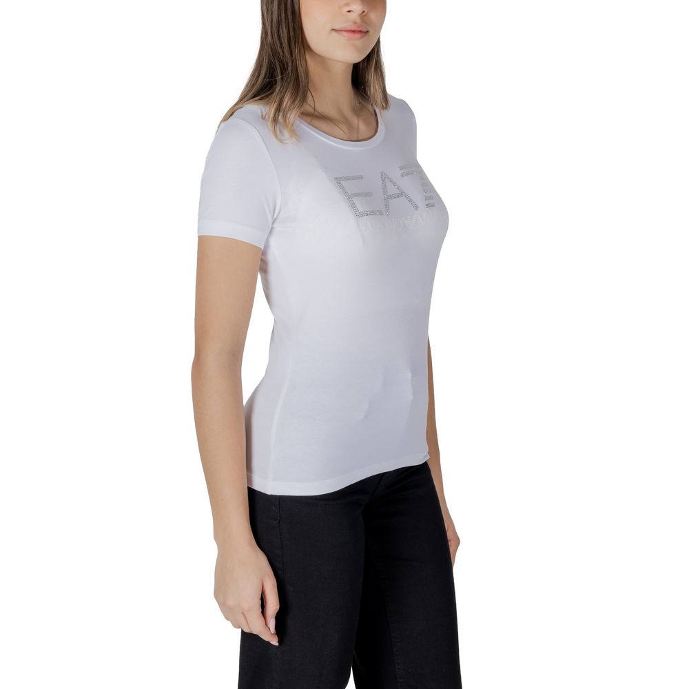 Armani EA7 Emporio White Cotton T-Shirt