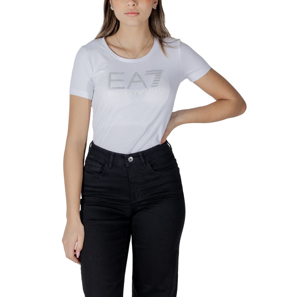 Armani EA7 Emporio White Cotton T-Shirt