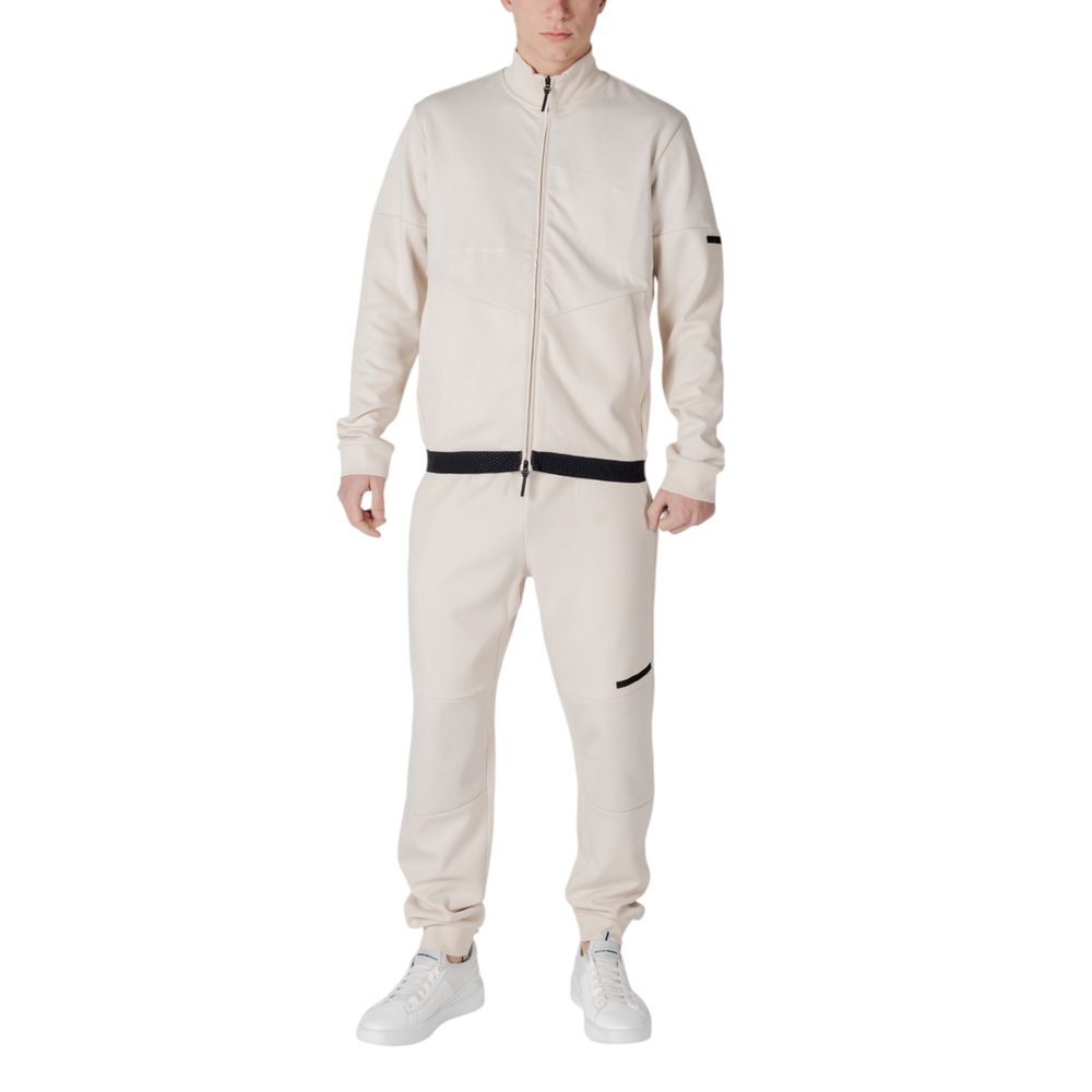 Armani EA7 Emporio Beige Cotton Sweatsuit
