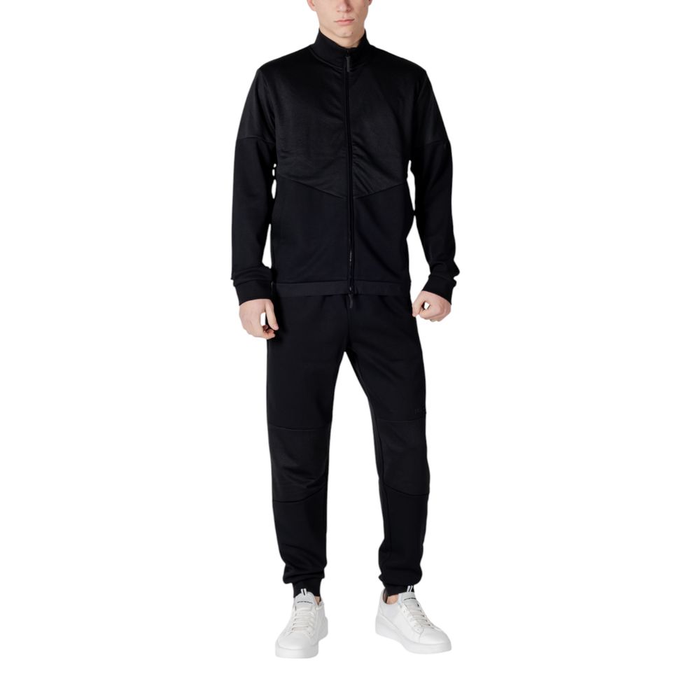 Armani EA7 Emporio Black Cotton Sweatsuit