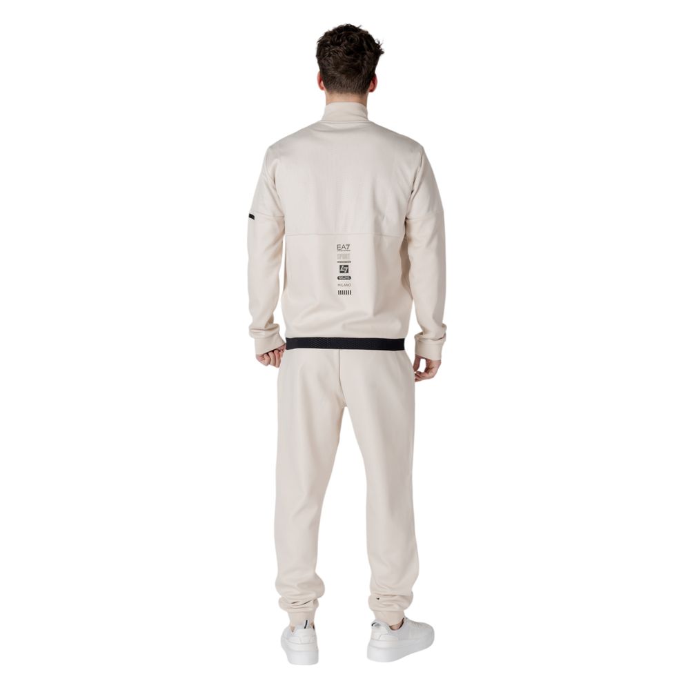 Armani EA7 Emporio Beige Cotton Sweatsuit