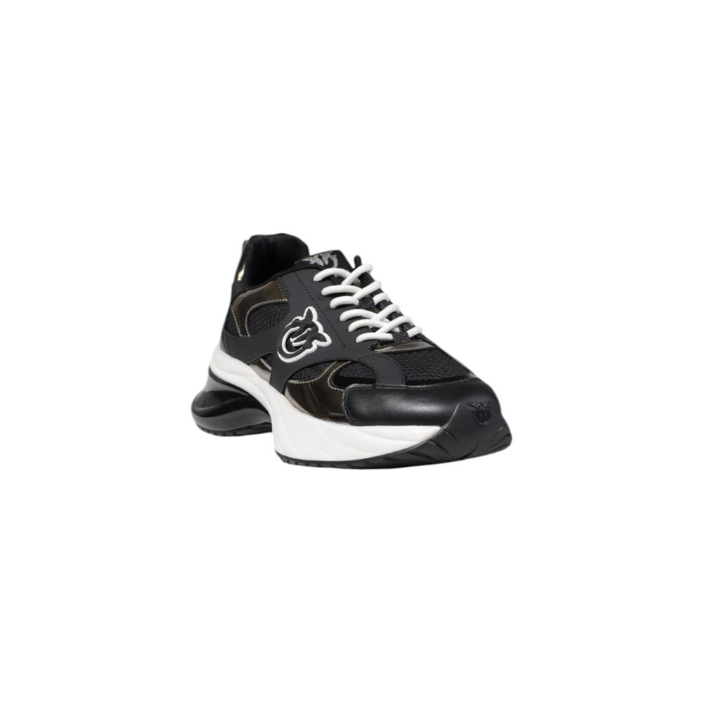 Pinko Black Leather Sneaker