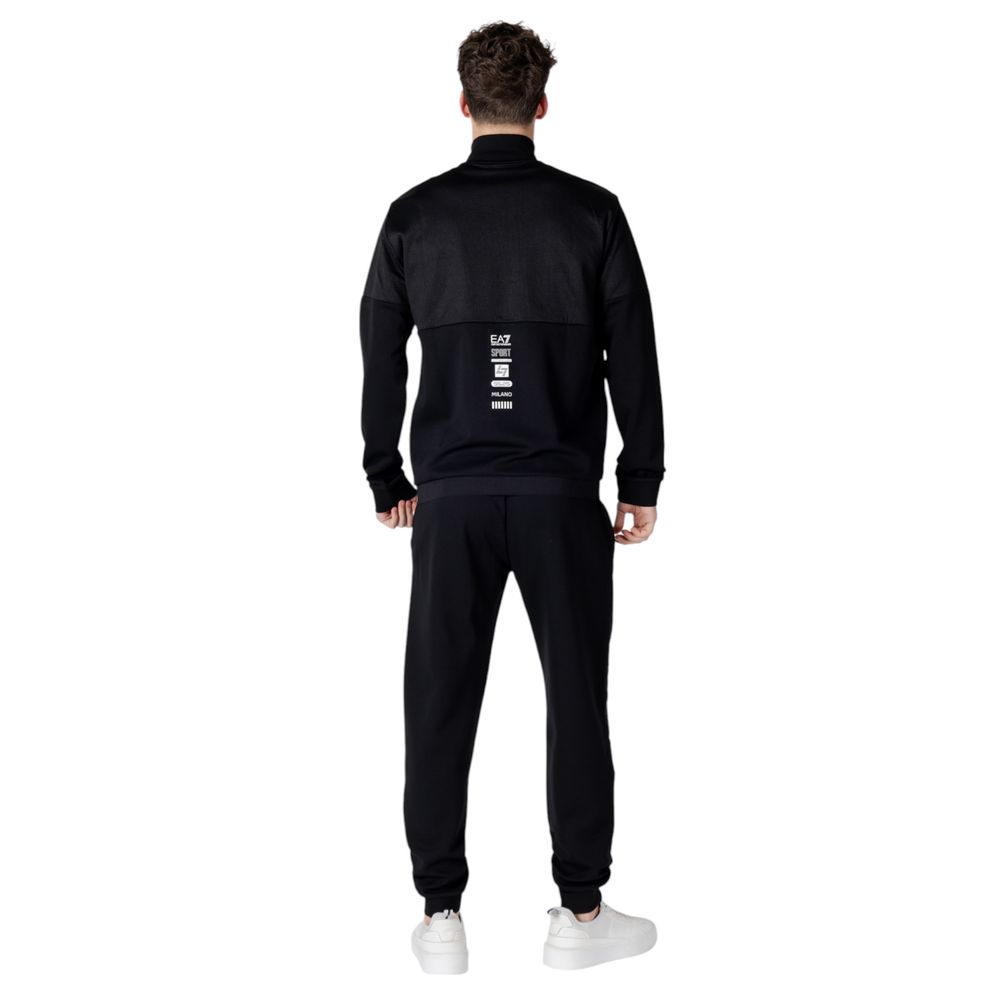 Armani EA7 Emporio Black Cotton Sweatsuit
