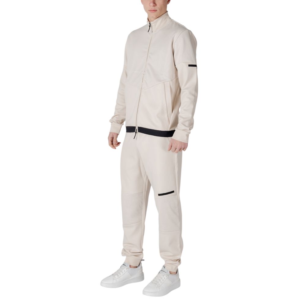 Armani EA7 Emporio Beige Cotton Sweatsuit